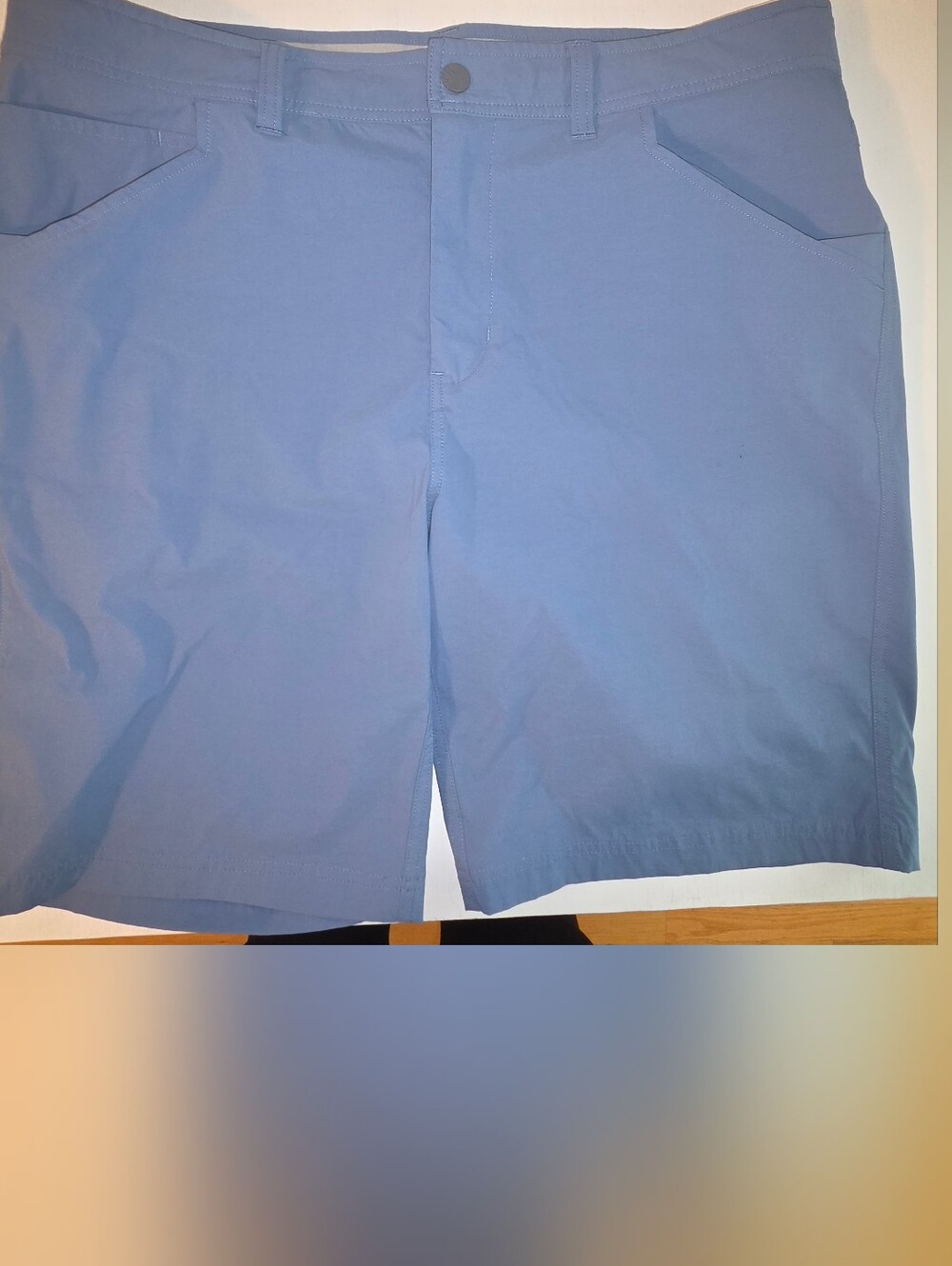 Stio Coburn Men's Light Slate Blue Flat-Front Active Shorts